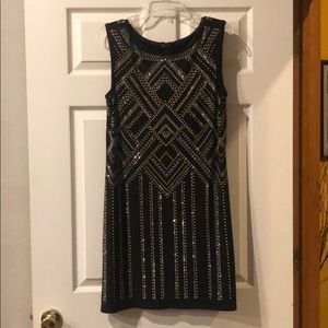 Multi-metal embellished dress